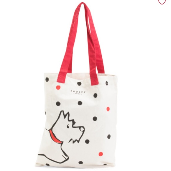 New Radley London Scottie Dog Evergreen Responsible Cotton Canvas Tote P… - Picture 1 of 12